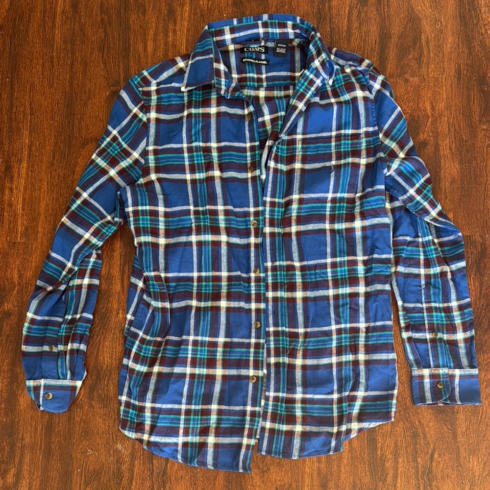 Chaps Women’s Blue Plaid Shirt